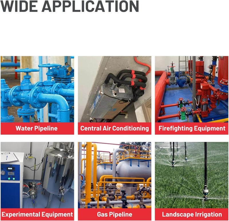 KH  2 Pcs Heavy Duty Gate Valve - 1/2" NPT Stainless Steel Female x Female Thread Rotary Sluice Valve - Image 5